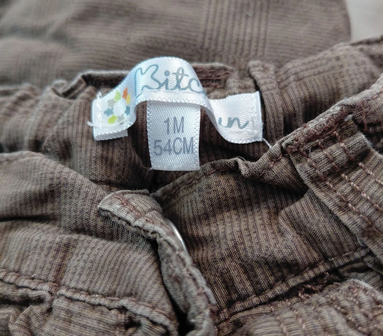 Calça cargo marrom Kitchoun 1 mês – photo 5